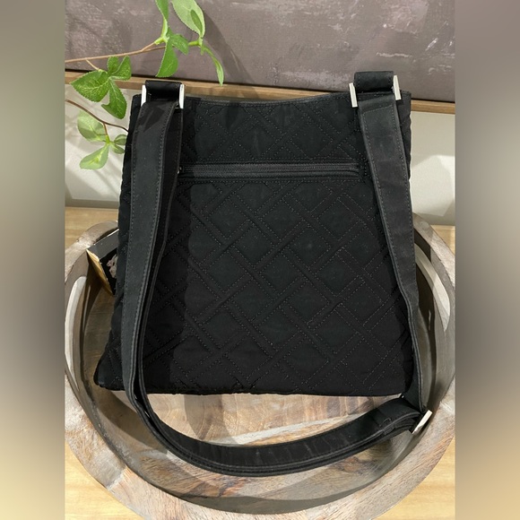 Vera Bradley Black Quilted Crossbody Purse - Picture 5 of 14